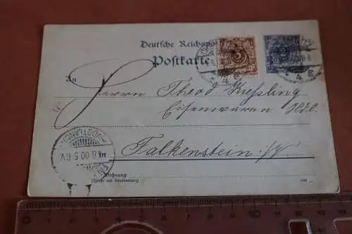 Tolle alte Ganzsache Postkarte - A. Brunne &Co. Chemnitz 1900