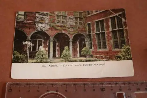 tolle alte Karte Anvers - Cour du Museé Plantin-Moretus - 1906 