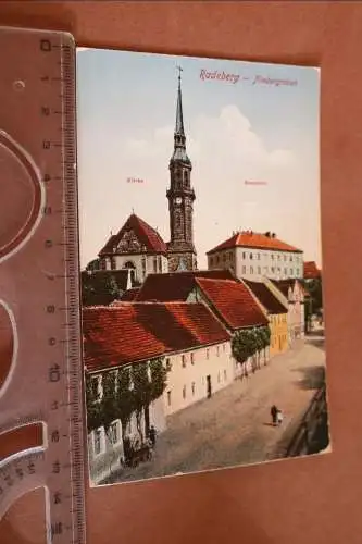 tolle alte Karte - Radeberg - Niedergraben 1910-20 - gelaufen 50er Jahre 