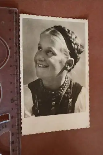 tolle alte Fotokarte - Portrait Mädchen - Demmeler 1943