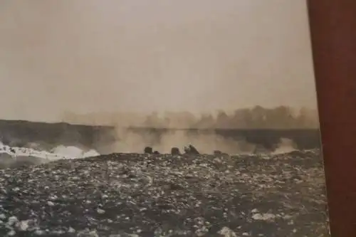 tolles altes Foto - Flammenwerfer im Einsatz