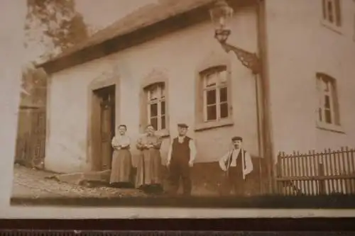 tolles altes Foto - Haus mit Gaslaterne ?? 1900-1920 ?? Raum Dresden