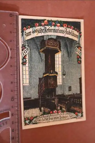 tolle alte Künstlerkarte 400 jähr. Reformations-Jubiläum 1917 Fürth 