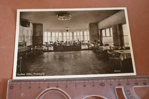 tolle alte Karte- Innenansicht  Diele - Kaffee Otto - Frohburg   30er Jahre 