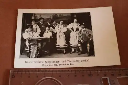 Tolle alte Fotokarte - Österr. Alpensänger- und Tänzer Gesellschaft 1910-20 ?