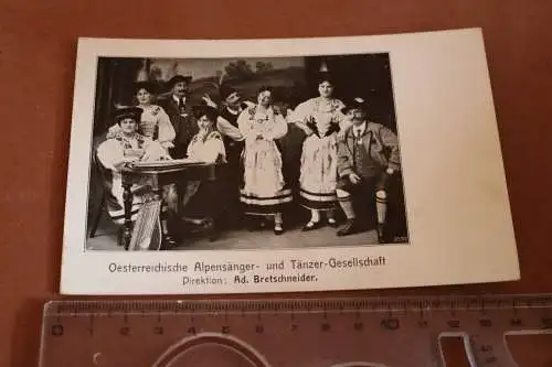 tolle alte Fotokarte - Österr. Alpensänger- und Tänzer Gesellschaft 1910-20 ?