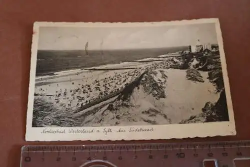 tolle alte Karte- Nordseebad Westerland Sylt - Am Südstrand 1938