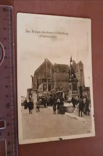 Tolle alte Karte- Kriegerdenkmal in Ortelsburg Ostpreussen 20-30er Jahre ?