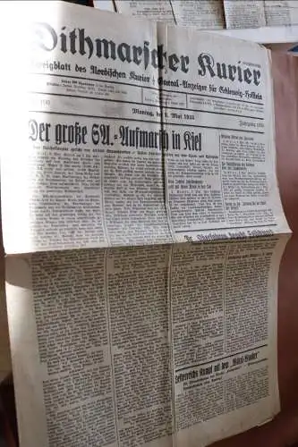 alte Zeitung Dithmarscher Kurier Nr. 106 -1933