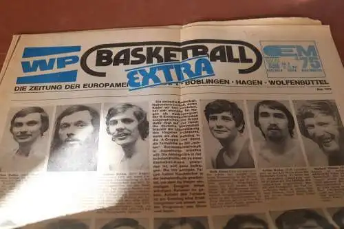 alte Zeitung -  WP Basketball Extra -  Mai 1975