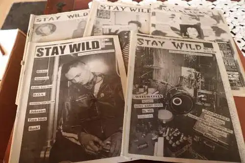 fünf alte Zeitschriften Stay Wild  - Punkrock - 90er Jahre ???