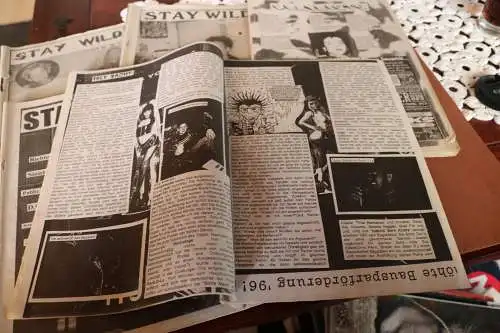 fünf alte Zeitschriften Stay Wild  - Punkrock - 90er Jahre ???