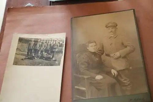sieben alte Fotos - Soldaten, Personen - 1 Weltkrieg 
