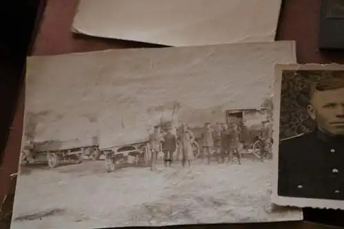 sieben alte Fotos - Soldaten, Personen - 1 Weltkrieg 