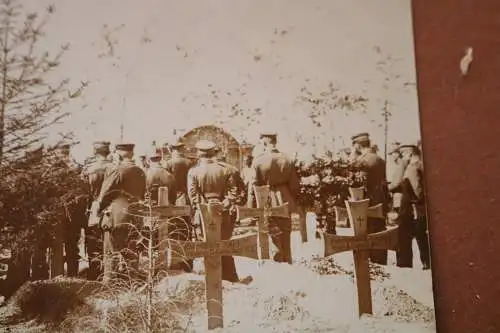 altes Foto - Soldaten Beisetzung Soldatenfriedhof Raum Aisne Frankreich