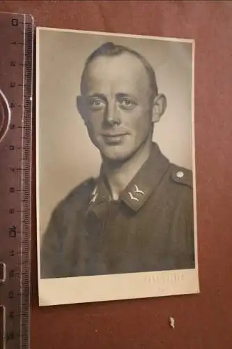 Tolles altes Foto - Portrait eines Soldaten der Luftwaffe -  Peine
