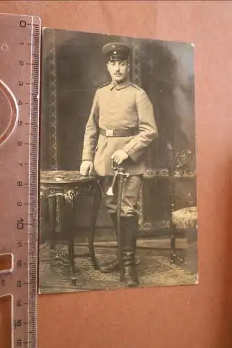 Tolles altes Foto - Portrait eines Soldaten aufgenommen in Metz 1916