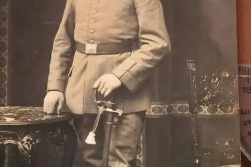 tolles altes Foto - Portrait eines Soldaten aufgenommen in Metz 1916