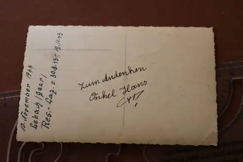 tolles altes Foto - Portrait eines Soldaten Res.Laz. Lebach-Saar - 1943 