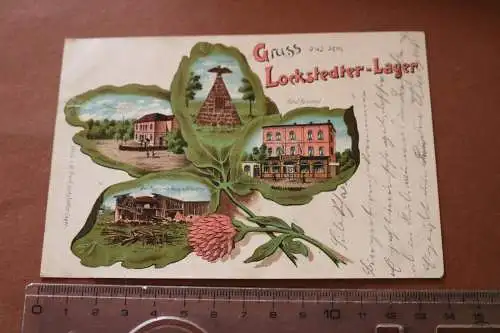 drei alte Karten - Gruss aus dem Lockstedter Lager - 1904  