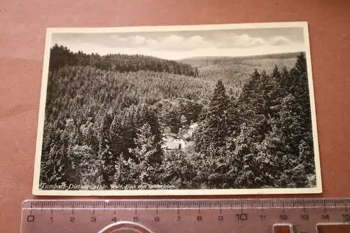 zwei alte Karten -  Tambach-Dietharz - Talsperre Vorteich , Thüringer Wald 