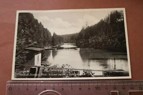 zwei alte Karten -  Tambach-Dietharz - Talsperre Vorteich , Thüringer Wald 