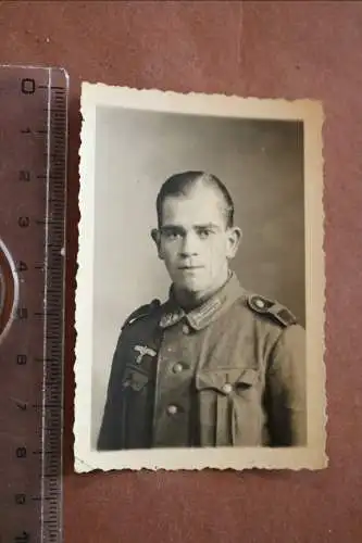 Altes Foto - kleines Portrait eines Soldaten - 1940