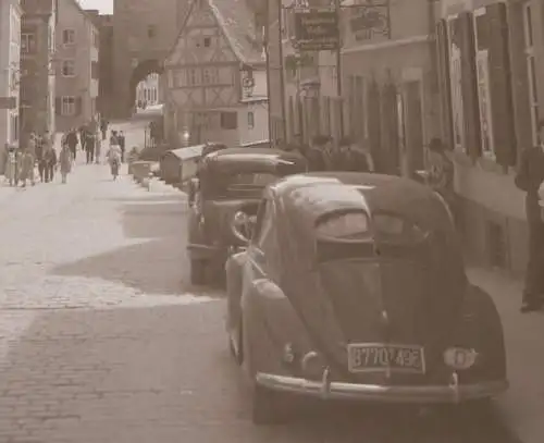 tolles altes Negativ - Kobolzeller Steige  Rothenburg - 50er Jahre `?