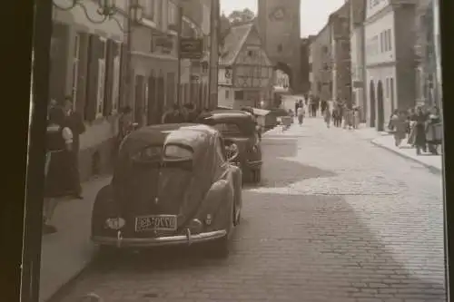 tolles altes Negativ - Kobolzeller Steige  Rothenburg - 50er Jahre `?