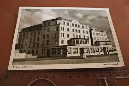 tolle alte Karte - Nordseebad Borkum Nordsee-Hotel  1954