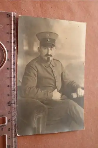 Altes Foto Portrait eines Soldaten mit schicken Bart - Königsberg i. P.