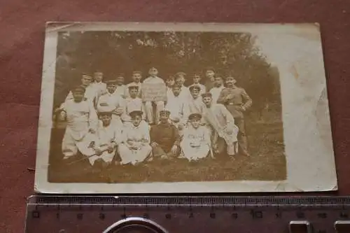 altes Foto - deutsche Soldaten im Res. Lazarett II - Königsbrück 1916