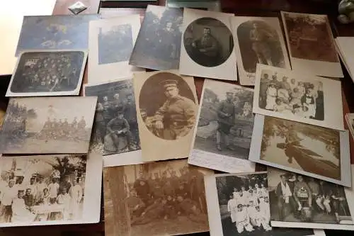 164 alte Fotos und Karten Soldaten, Gruppen, Portraits usw . vers. Einheiten