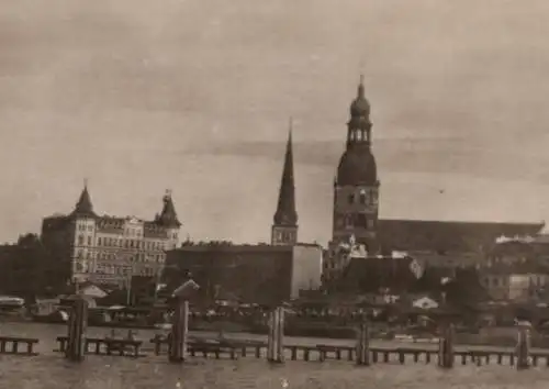 tolles altes Foto - Ansicht Stadt Riga - 1910-30 ???