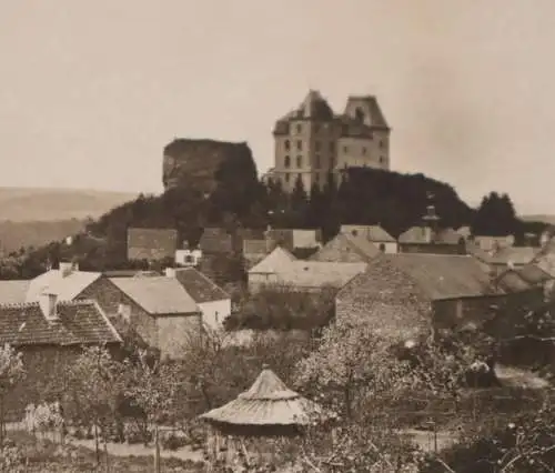 tolles altes Foto Agimont Hastière Namur Belgien, Chateau d'Agimont