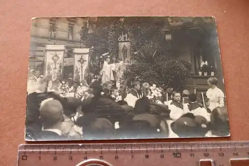 tolles altes  Foto  Heidelberg 1914 - Gottesdienst ?? Weihe ?? Messe ?