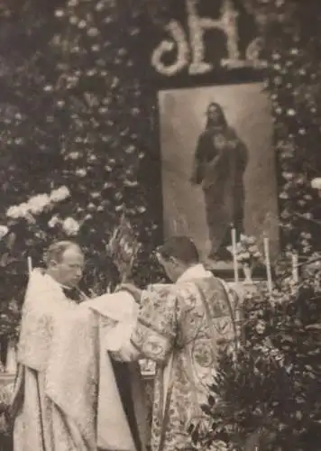 tolles altes  Foto  Heidelberg 1914 - Gottesdienst ?? Weihe ?? Messe ?