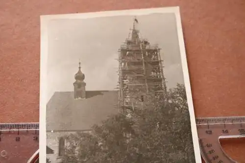tolles altes Foto mir unbekannte Kirche - Rückseite steht Hirschfelde ???