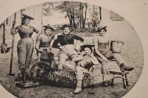 tolle alte Fotokarte -Waschfrauen ???  Elbach  1910-30