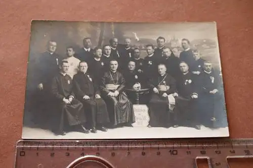 Tolles altes Gruppenfoto - Priester , Würdenträger - Maria Zell 1909