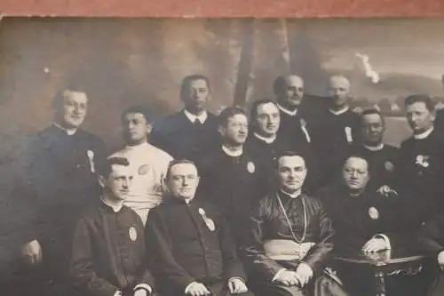 tolles altes Gruppenfoto - Priester , Würdenträger - Maria Zell 1909