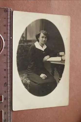 tolles altes Foto hübsche Frau aus Hof i.B. 1910-20 ?