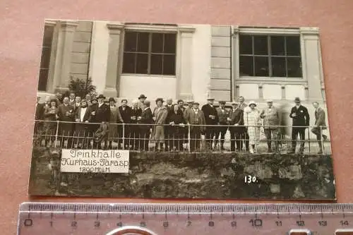 tolles altes Foto - Gruppenfoto - Trinkhalle Kurhaus Tarasp  Schweiz - 1910-20