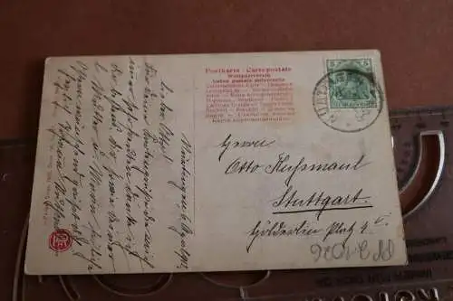 tolle alte Karte -  Pariser Salon 1906  - Rotophot Berlin ?