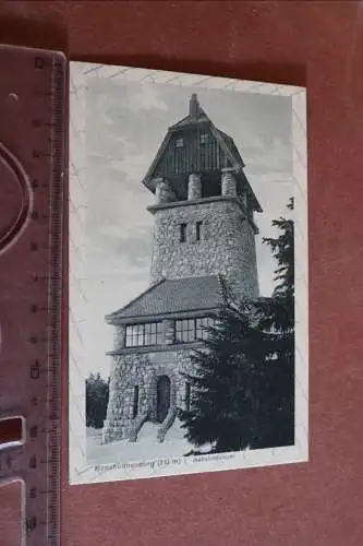 Tolle alte Karte -  Aussichtsturm Hanskühnenburg Harz 1919
