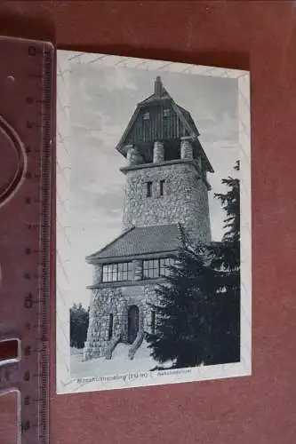 tolle alte Karte -  Aussichtsturm Hanskühnenburg Harz 1919 