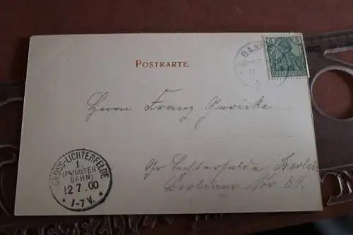 tolle alte Karte -  Gruß von der Batei  1900 