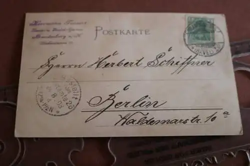 tolle alte Karte -  Gruß aus Brandenburg a.H.  Altstadt  1903