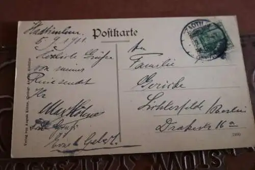 tolle alte Karte -  Gruss aus Paulinzella Thüringen 1911