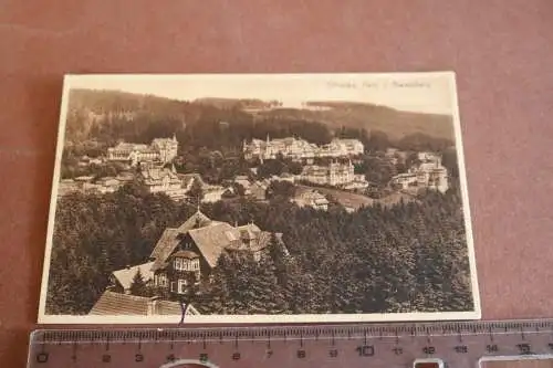 Tolle alte Karte -  Ansicht Schierke Harz - Baremberg 1930